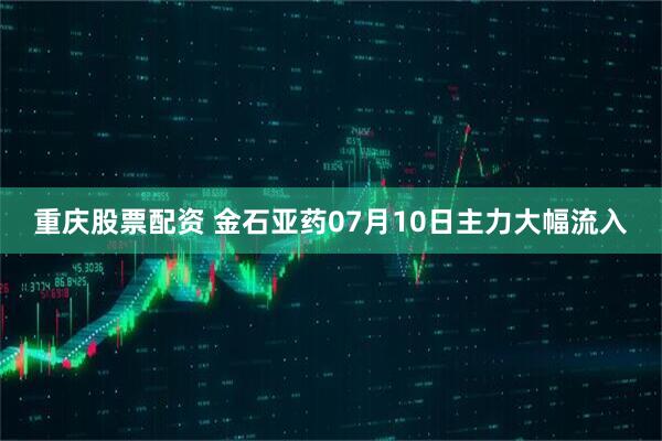 重庆股票配资 金石亚药07月10日主力大幅流入
